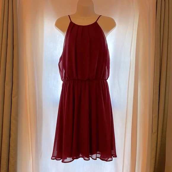 lush red dress Velvi - Natasha Mini Dress - Red